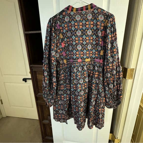 Figue Multicolor Patterned Dress Size Large EUC - Picture 3 of 3